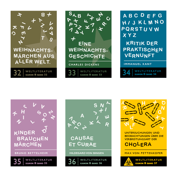 Edition der Weltliteratur in Buchstabennudeln