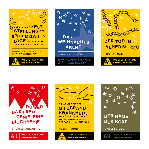 Edition der Weltliteratur in Buchstabennudeln