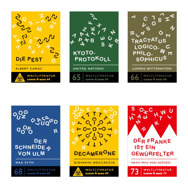 Edition der Weltliteratur in Buchstabennudeln