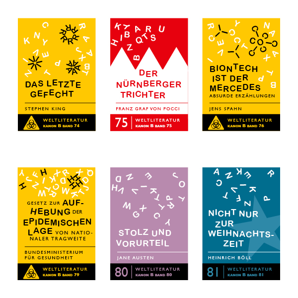 Edition der Weltliteratur in Buchstabennudeln